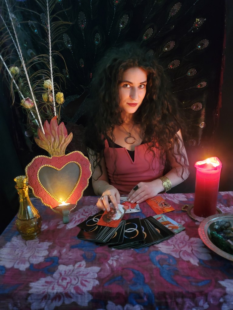 Raphael giving tarot readings